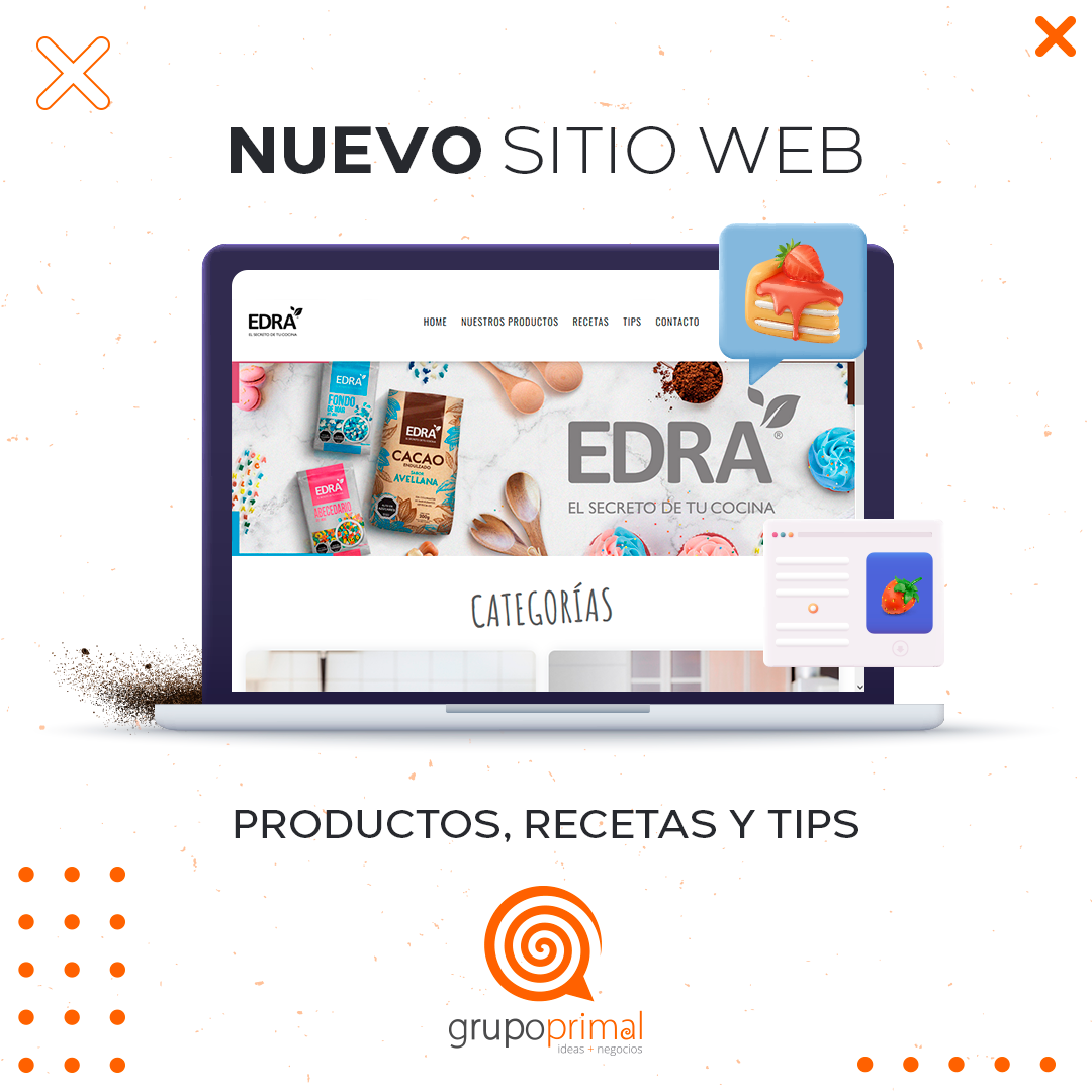 Nuevo sitio web para Sabores EDRA